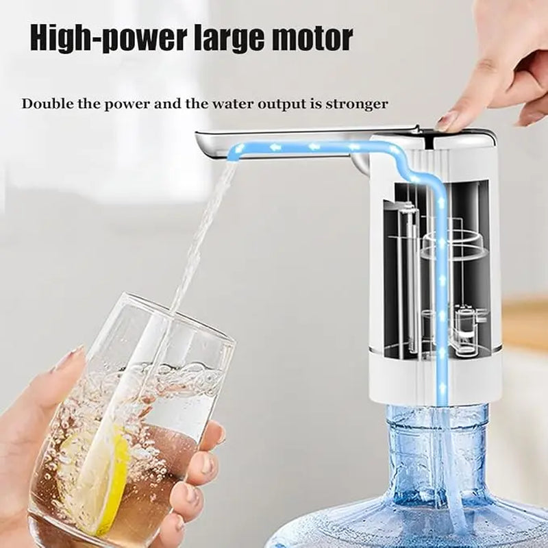 Generic Electric Water Bottle Pump Foldable Water Dispenser Pump for 1-5 Gallon Automatic Water Dispenser Countertop for RV Outdoor Travel Bedside Home Office Camping (Black)